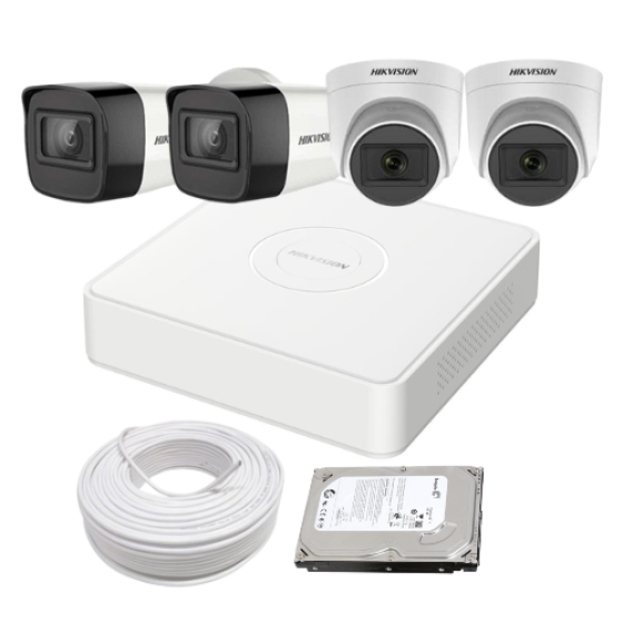 4 Channel 2MP DVR Kit