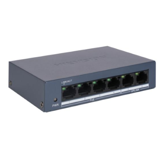 Hikvision 4+2 Port POE 10/100m Unmanaged Switch